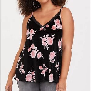 Torrid velvet tank top